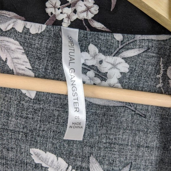 Spiritual Gangster Maya Floral Kimono Robe OS - Picture 7 of 12